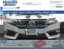 Tablet Screenshot of hondaoftenafly.com